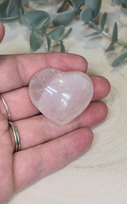 Coeur en Quartz rose