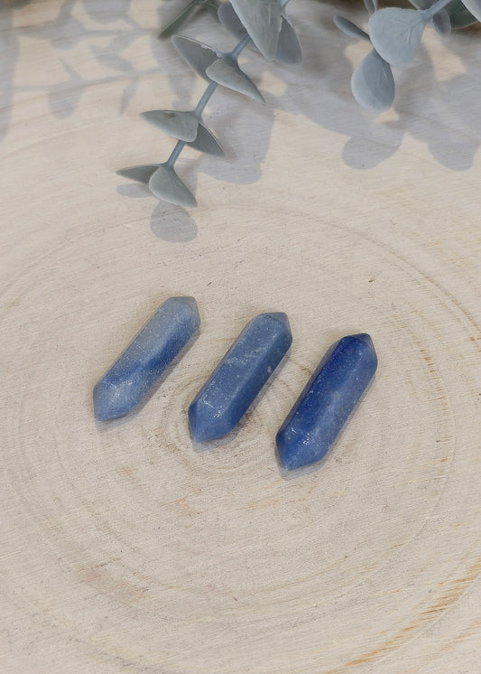Mini Double Pointe en Aventurine bleue