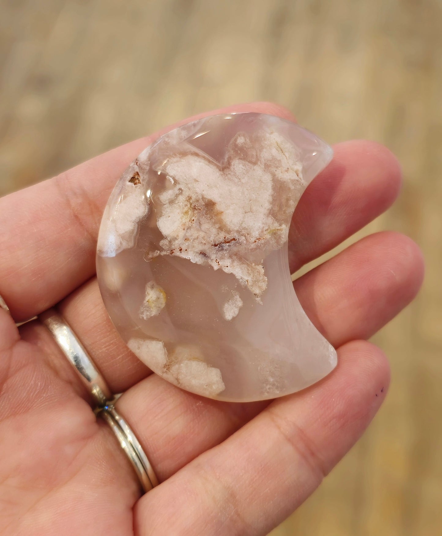 Lune Agate fleur