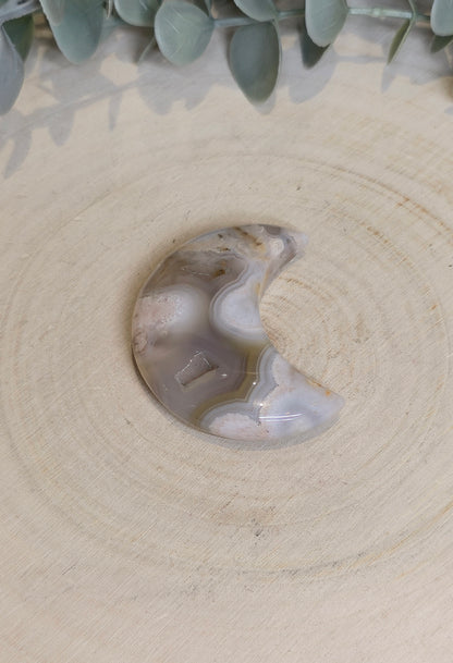 Lune Agate fleur