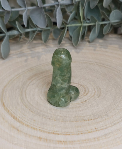 Pénis en Quartz vert