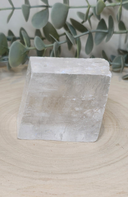 Cube de Calcite optique claire
