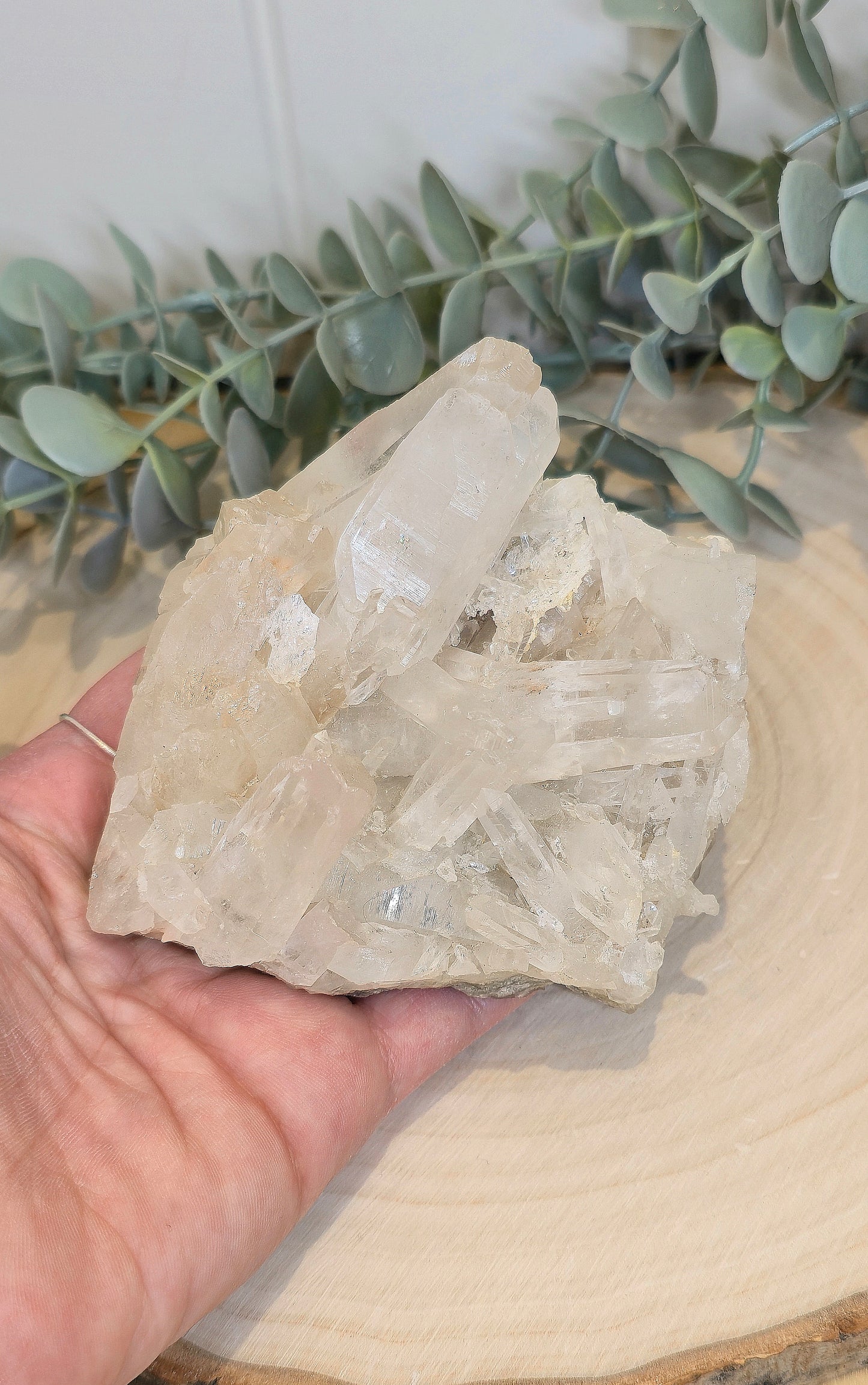 Amas de Quartz clair d'Inde
