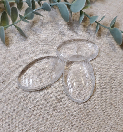 Pierre de paume en Quartz clair (extra clair)