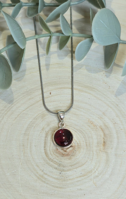 Collier en Grenat