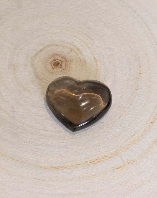 Coeur en Quartz fumé