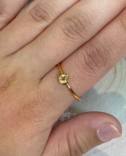 Bague Citrine gold