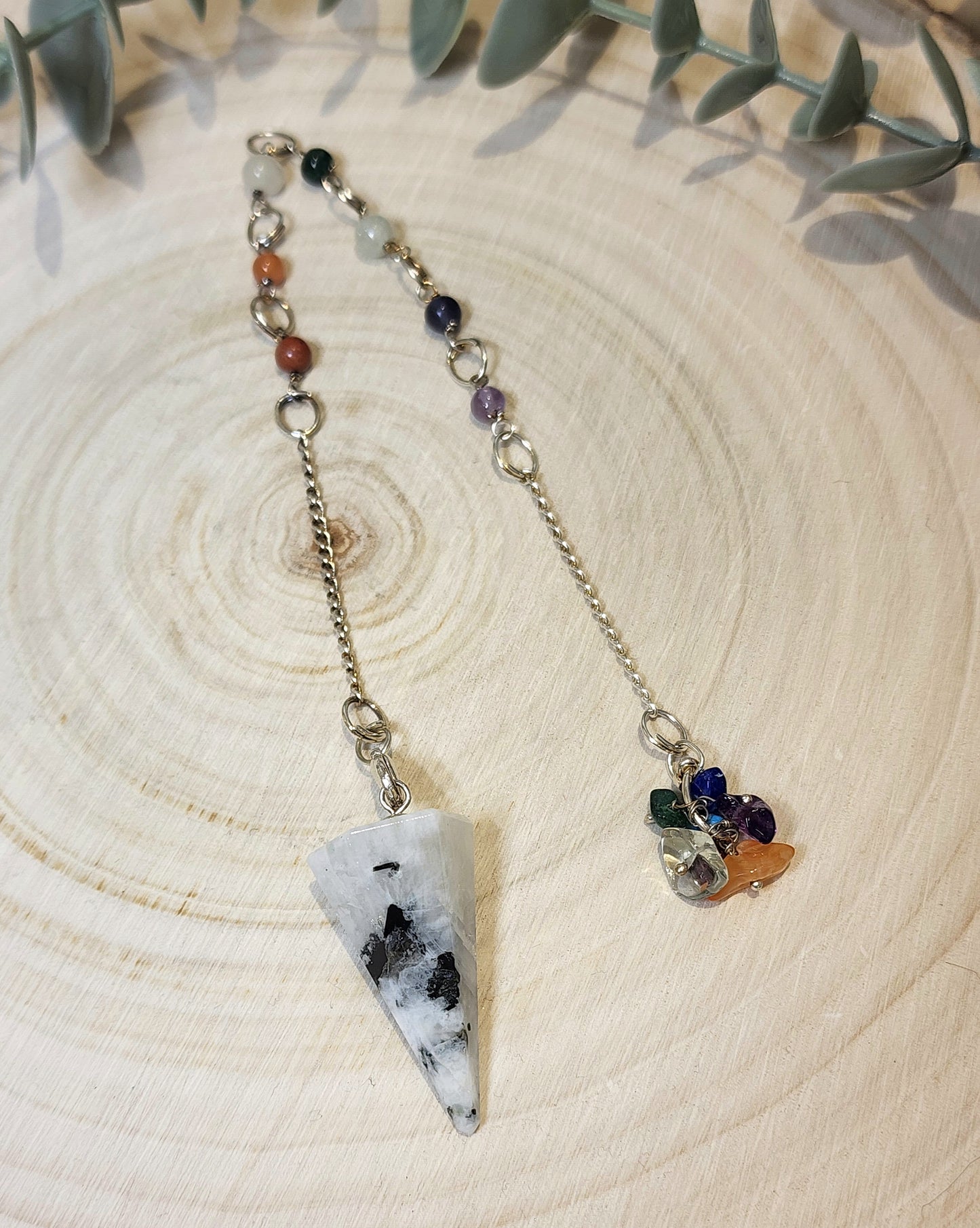 Pendule Pierre de lune Chakras