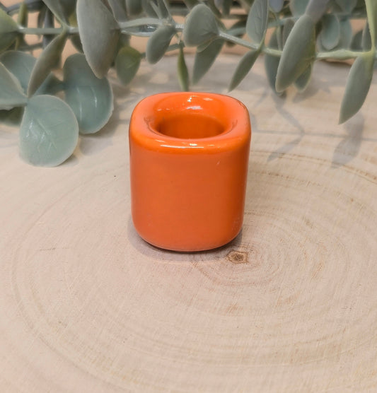 Porte-bougie d’intension orange