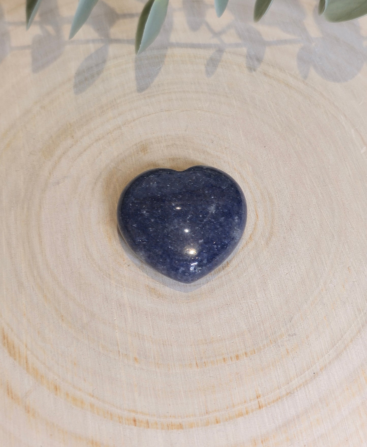 Coeur en Aventurine bleue
