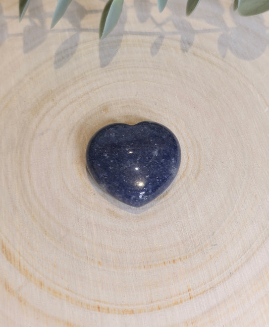 Coeur en Aventurine bleue