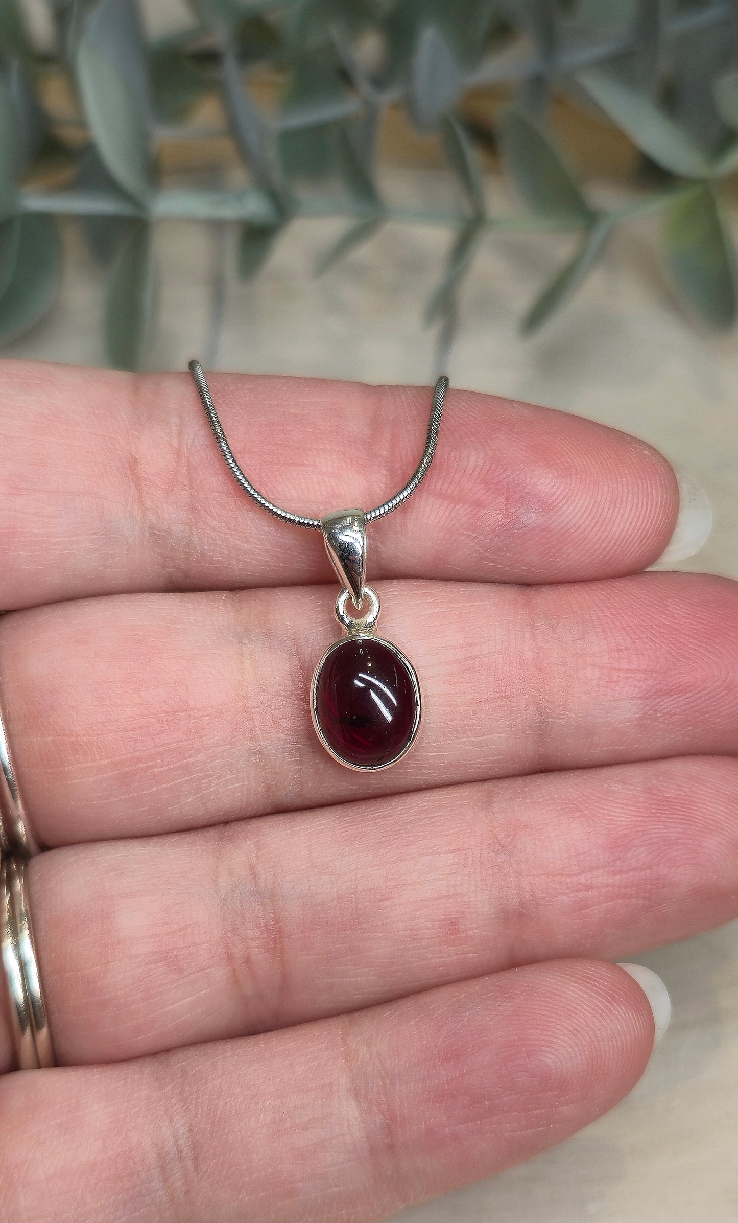 Collier en Grenat