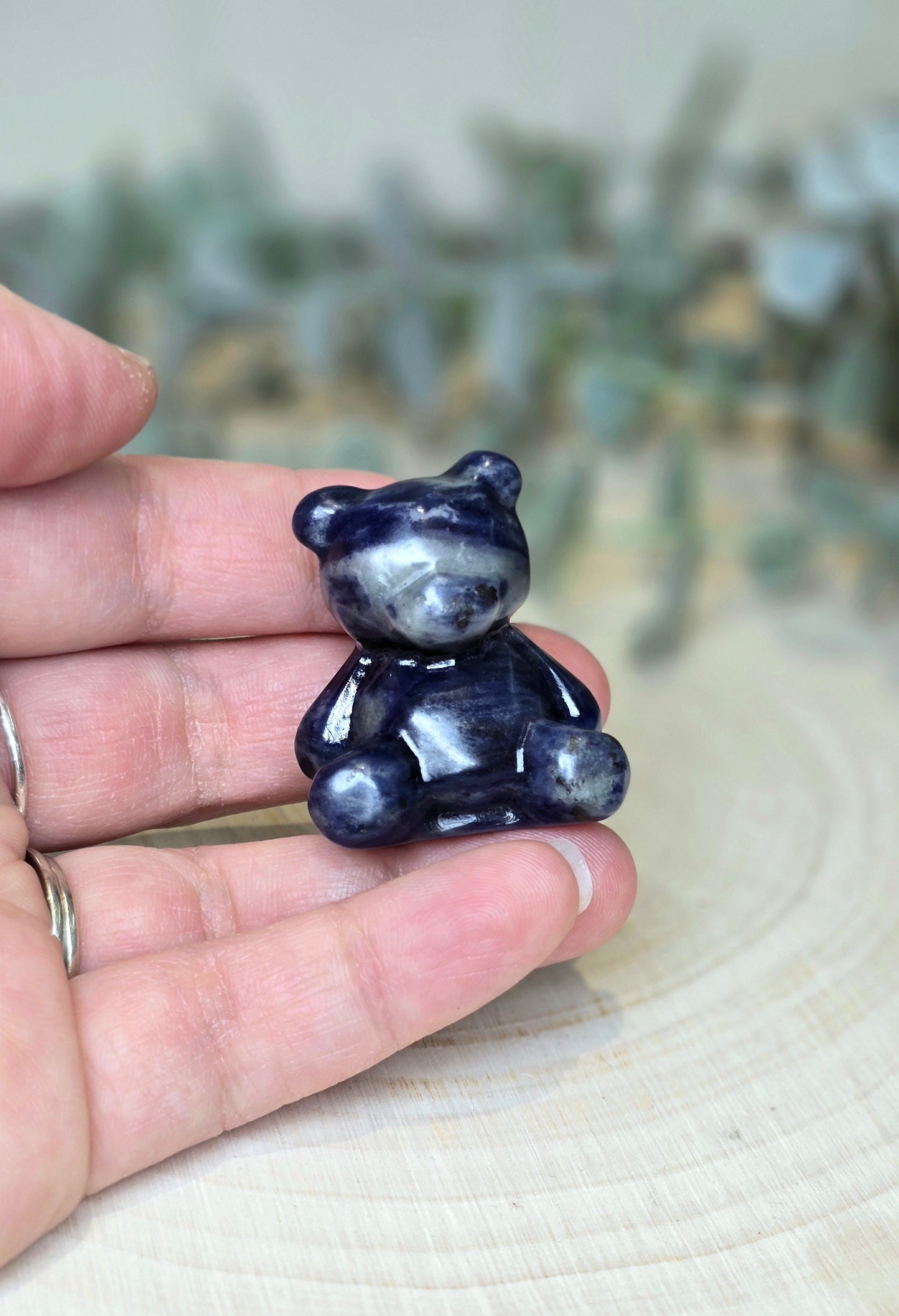 Ourson en Sodalite