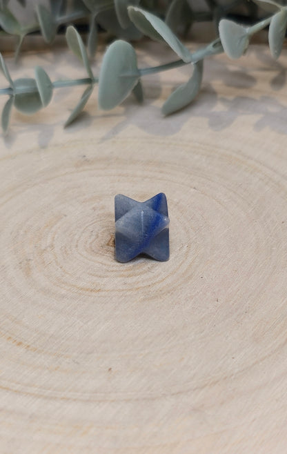 Étoile Merkaba Aventurine bleue