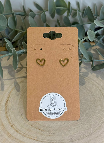 Boucles d’oreilles Coeur gold