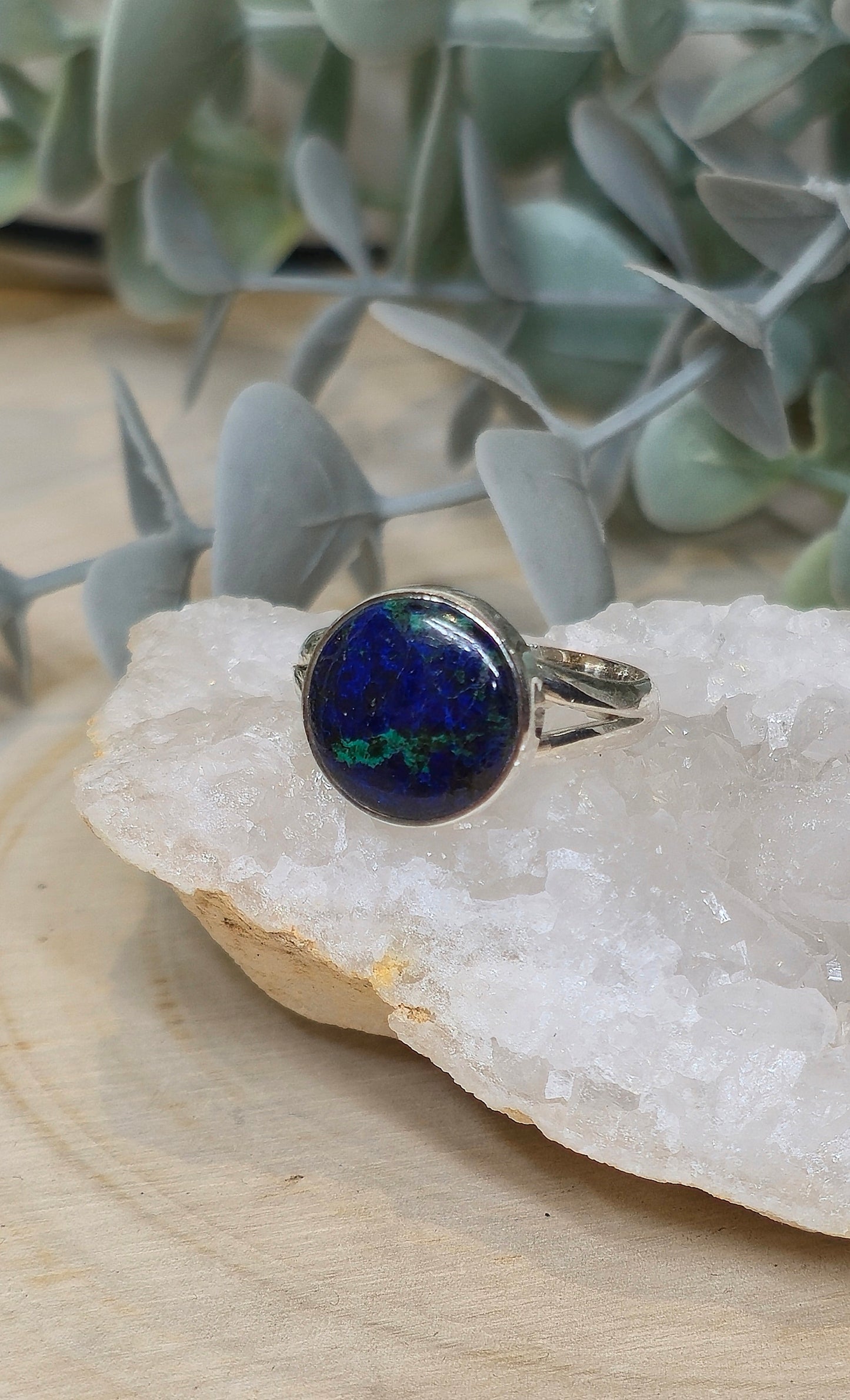 Bague Azurite-Malachite