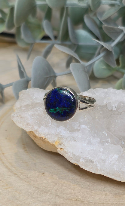 Bague Azurite-Malachite