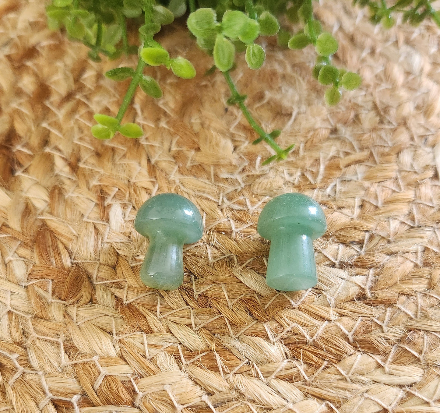 Champignon en Aventurine verte