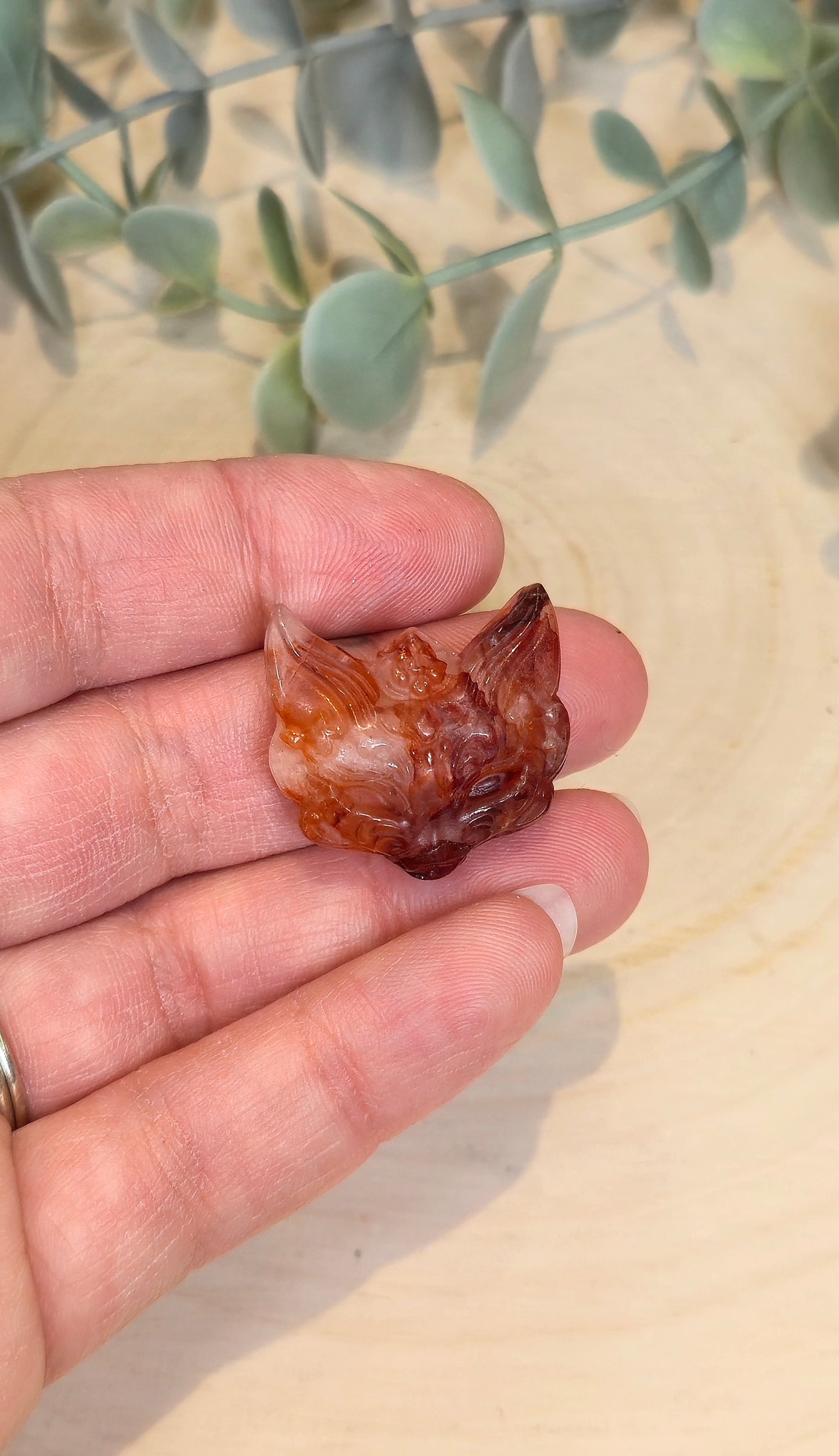 Masque de Renard en Quartz feu