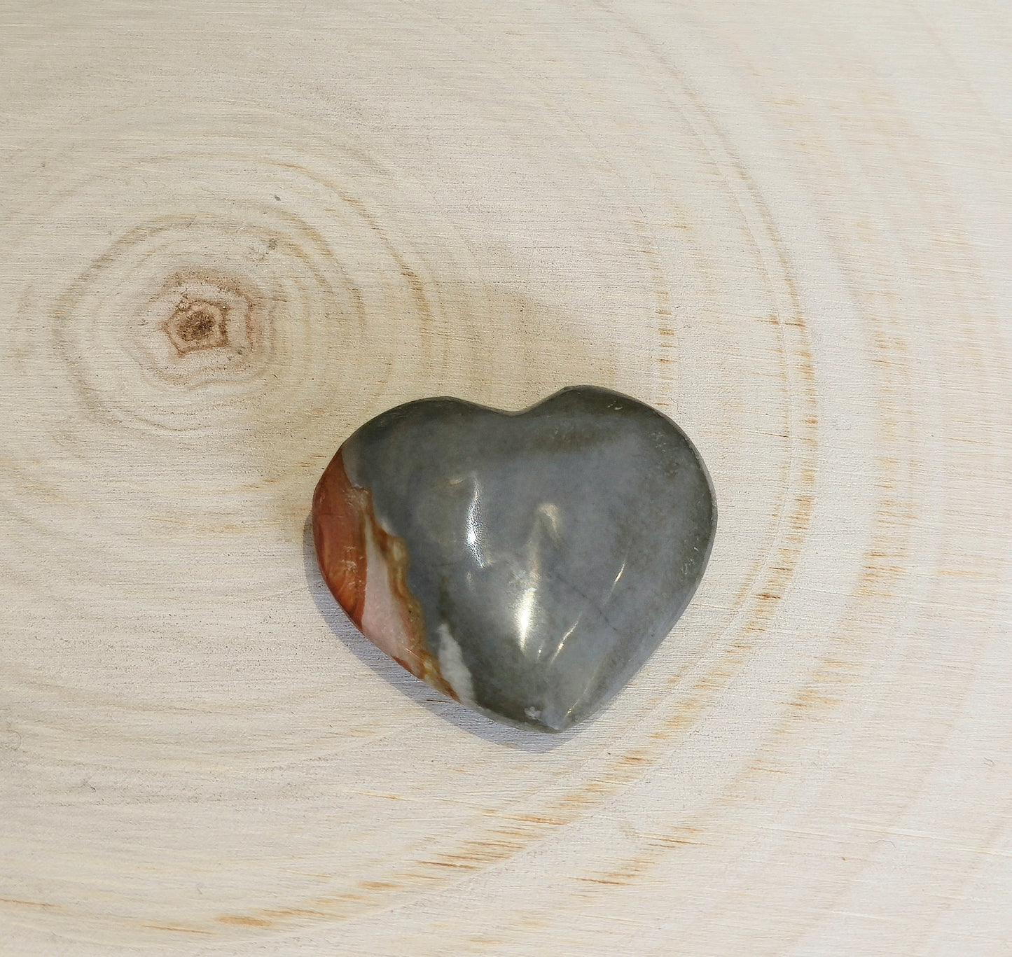 Coeur en Jaspe Polychrome
