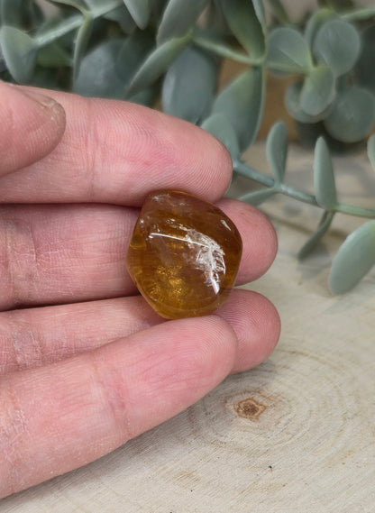 Citrine naturelle du Brésil grade extra barattée