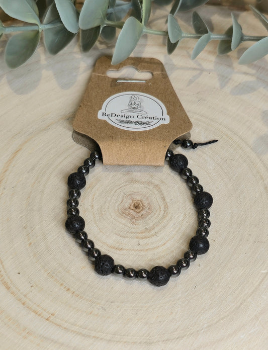 Bracelet avec pierres - création unique