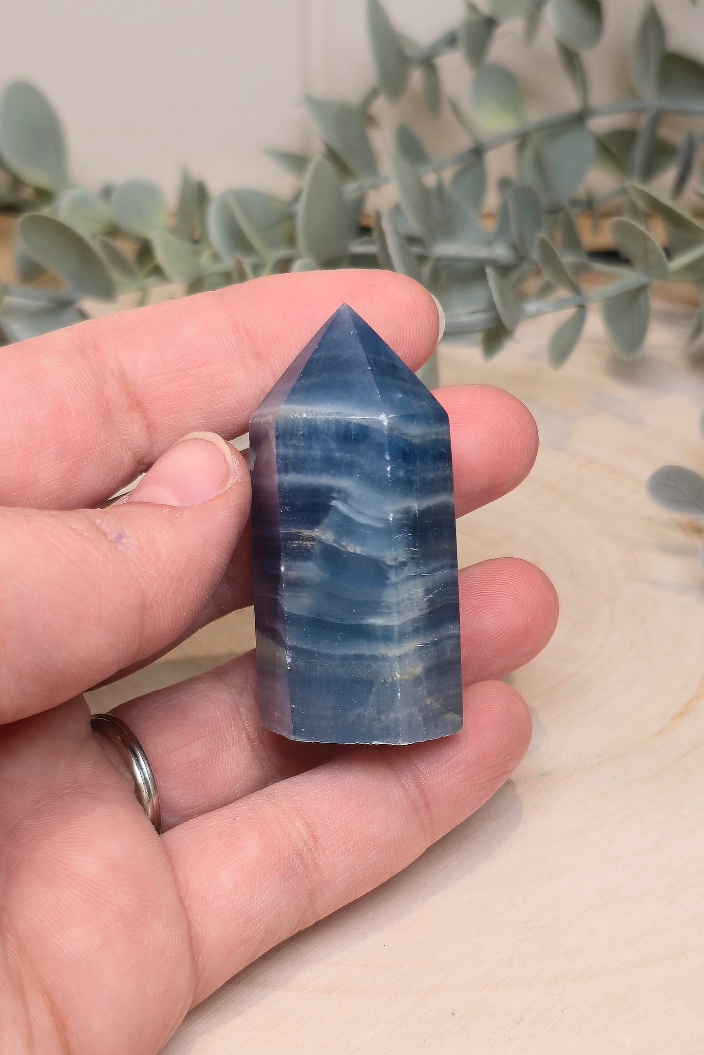 Pointe en Onyx Mexicaine bleue