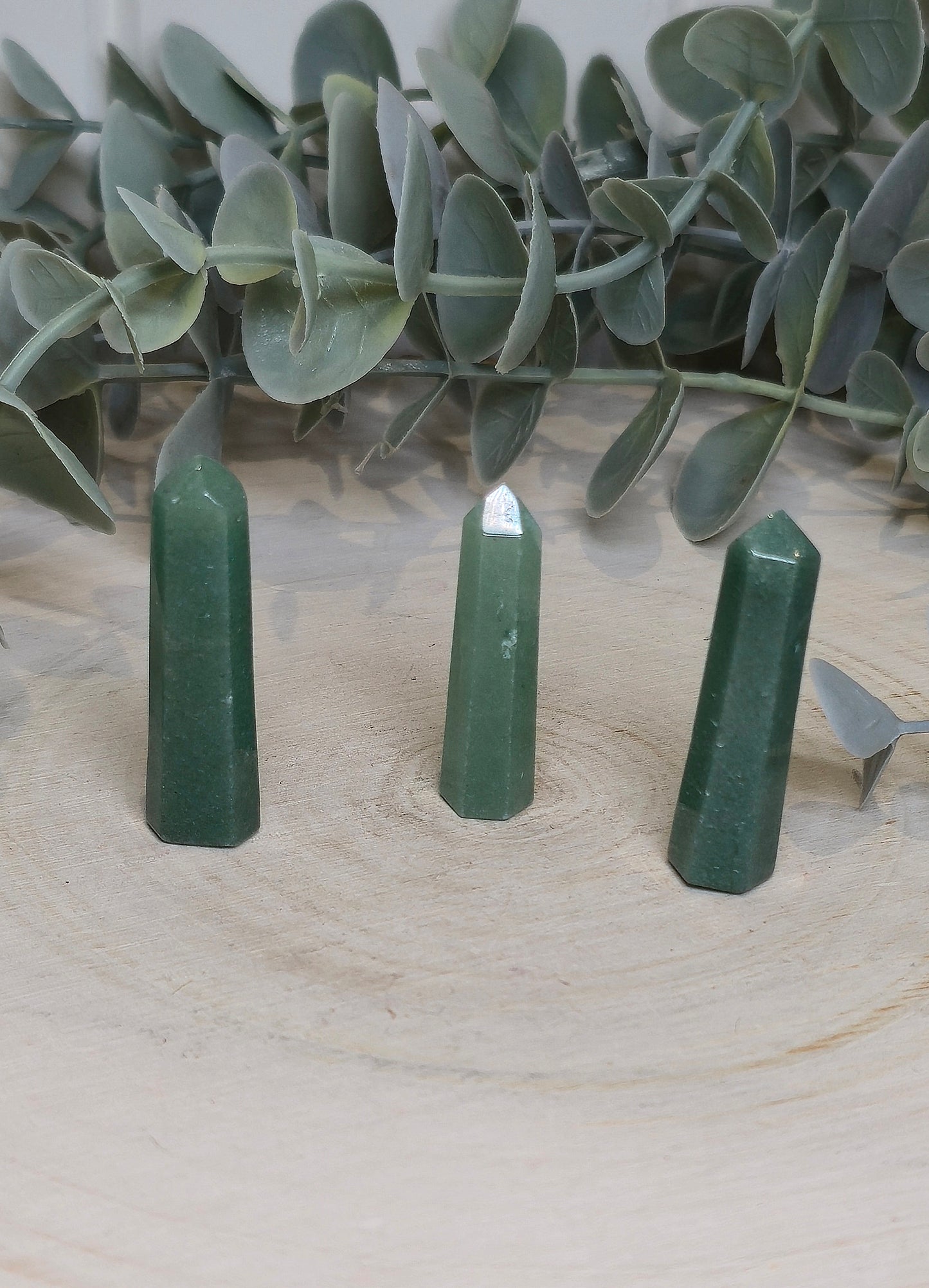 Petite Pointe en Quartz vert
