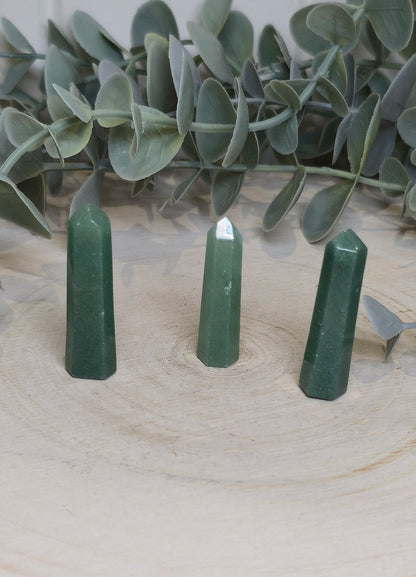 Petite Pointe en Quartz vert
