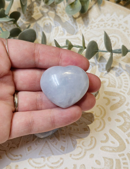 Coeur Calcite bleue