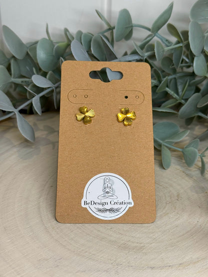 Boucles d’oreilles Trèfle à 4 feuilles gold