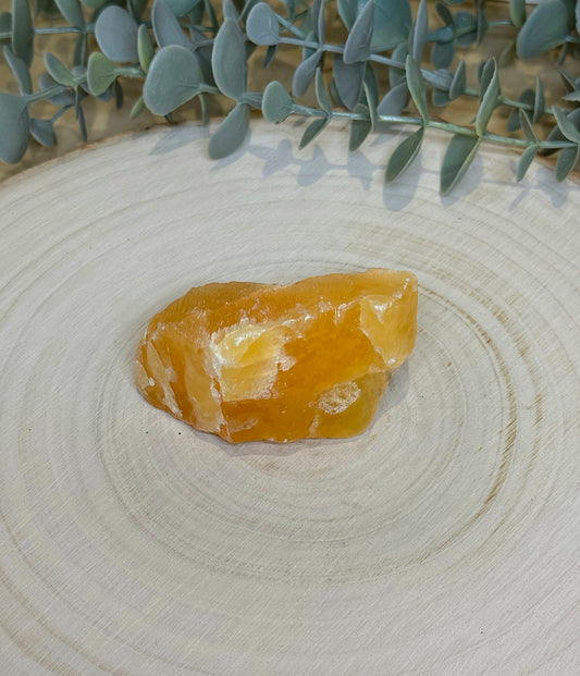 Calcite orange brute du Mexique