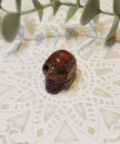 Mini Crâne en Jaspe Mookaïte