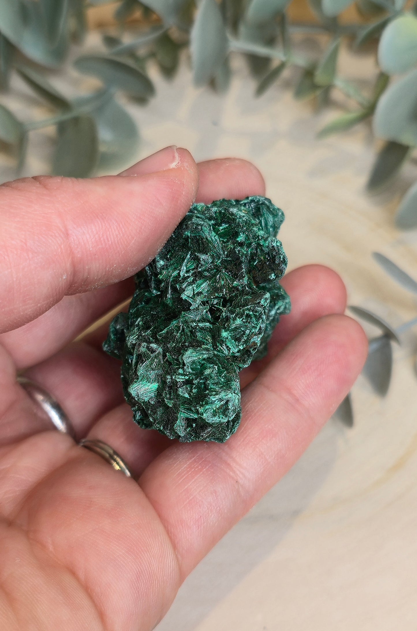 Malachite velour brute de l'Afrique