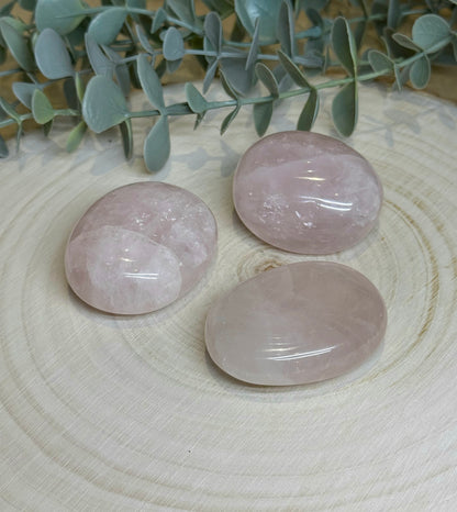 Pierre de paume en Quartz Rose