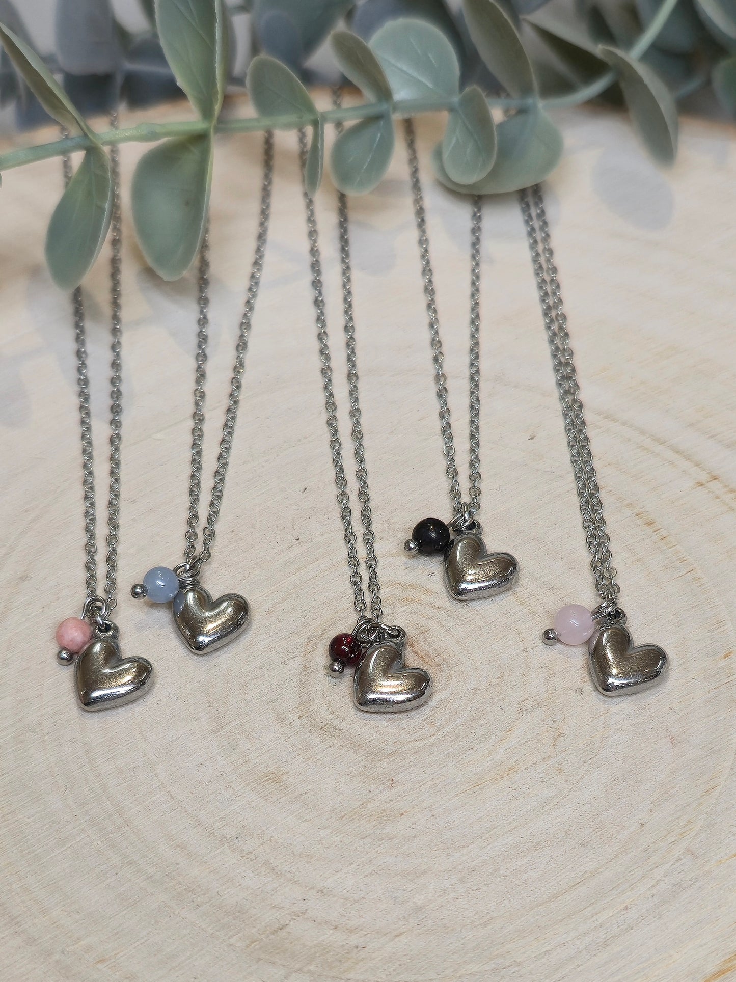 Collier Coeur bombé