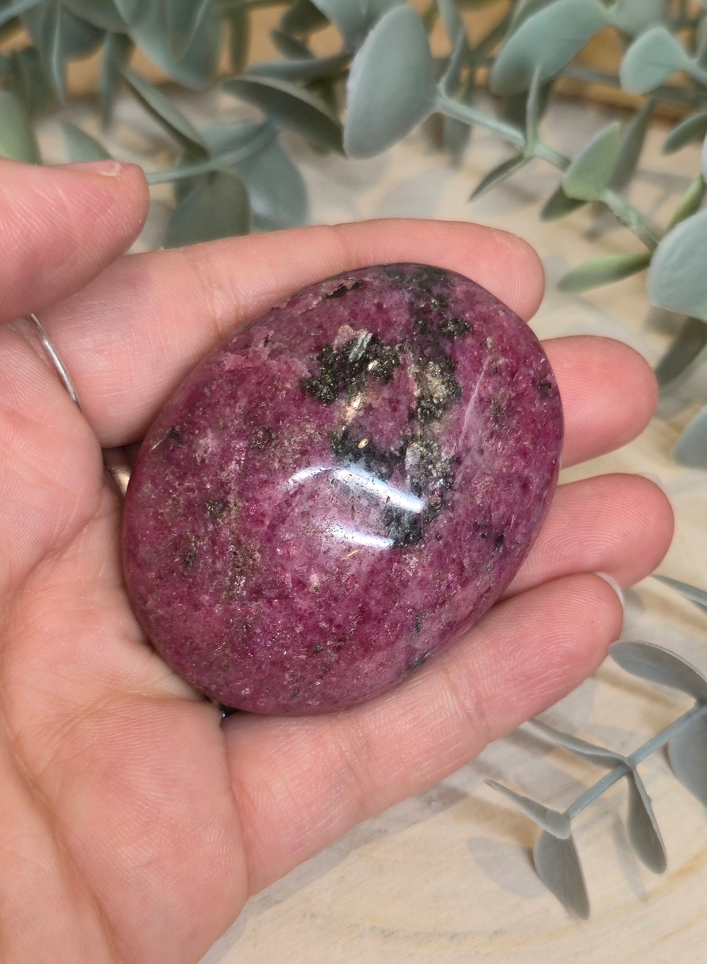 Pierre de paume Rhodonite