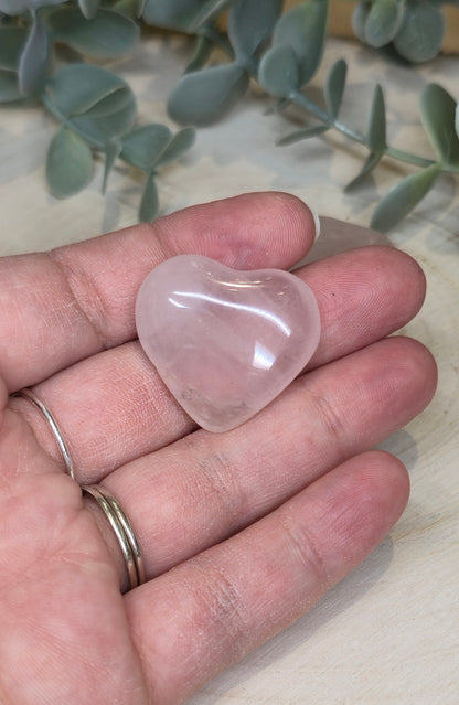 Coeur en Quartz rose