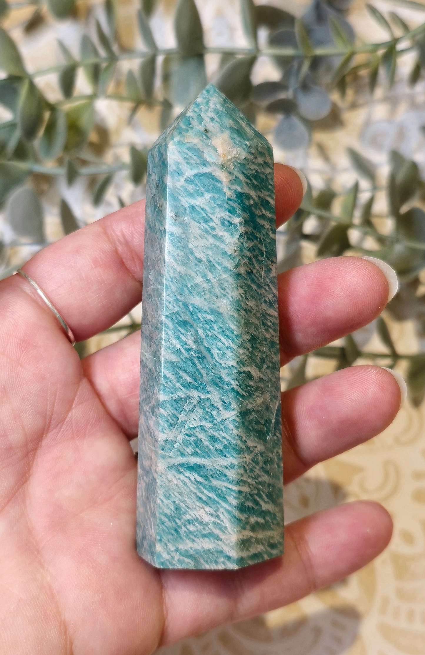 Pointe en Amazonite