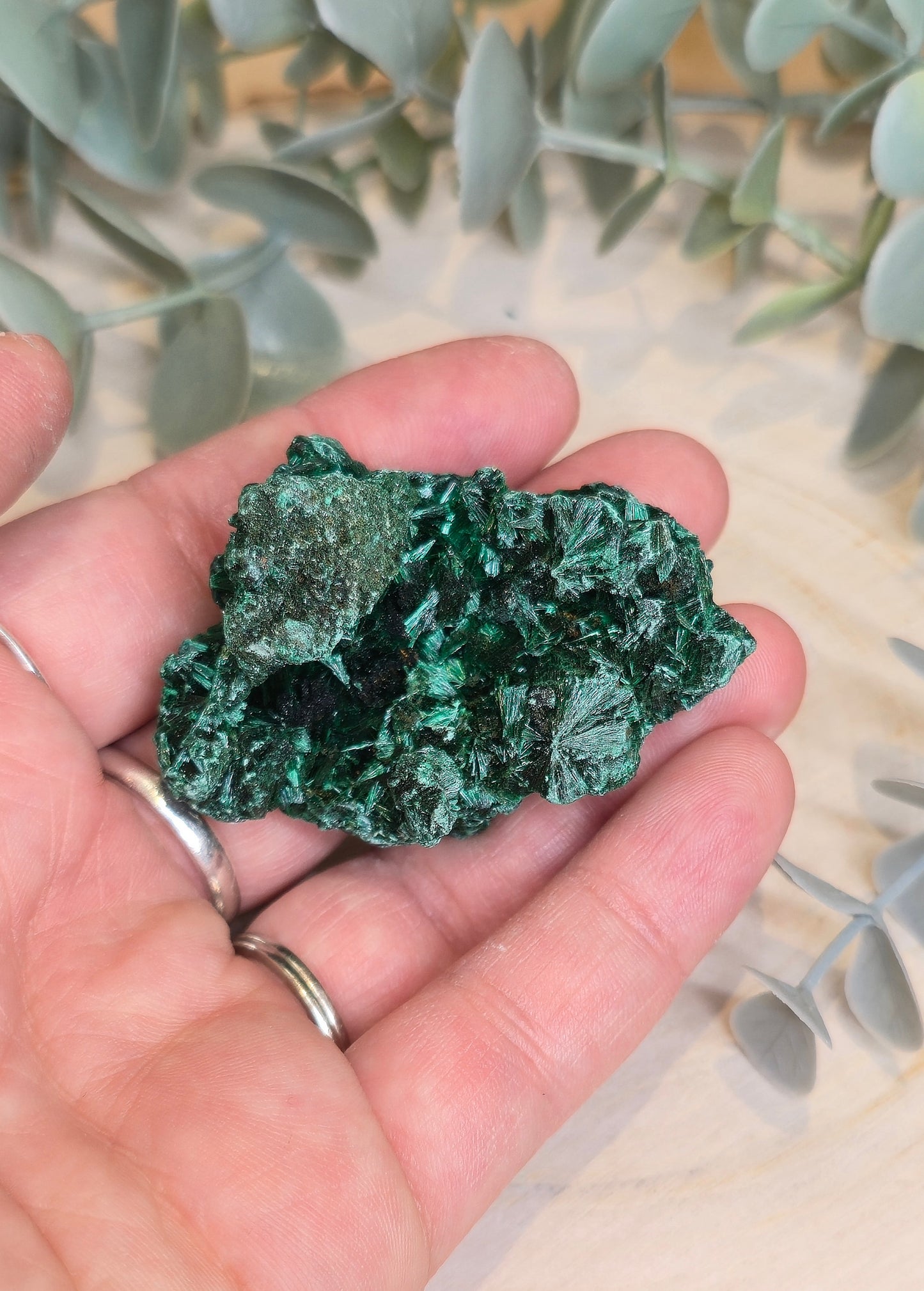 Malachite velour brute de l'Afrique