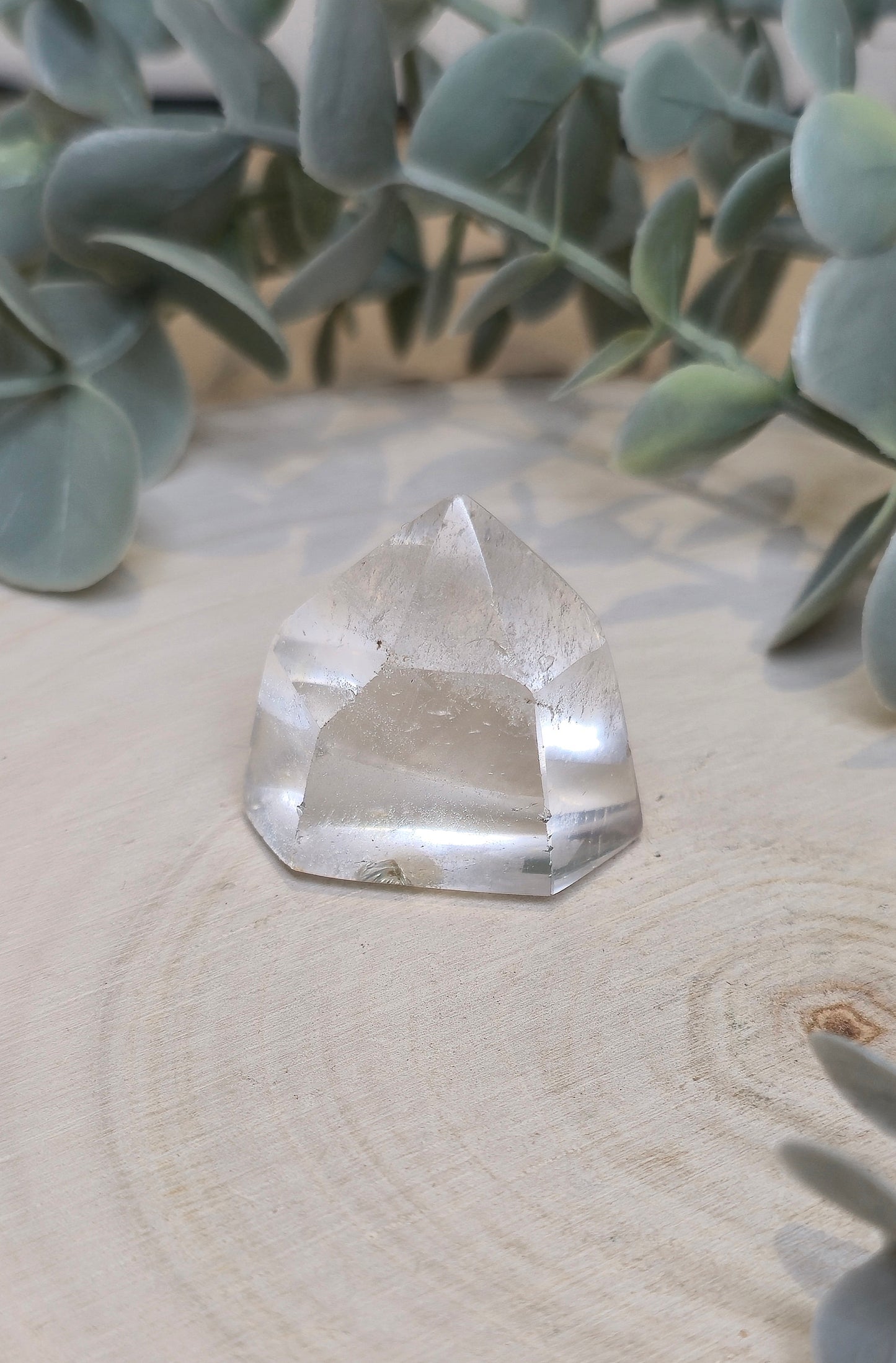 Pointe en Quartz clair de Madagascar