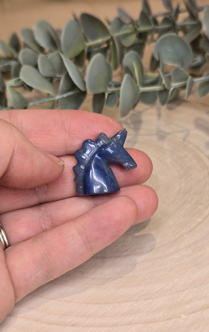 Licorne Aventurine bleue
