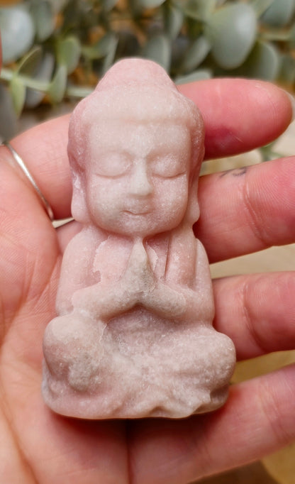 Bouddha en Opale rose