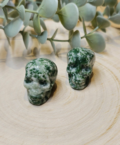 Crâne Jaspe Green dot