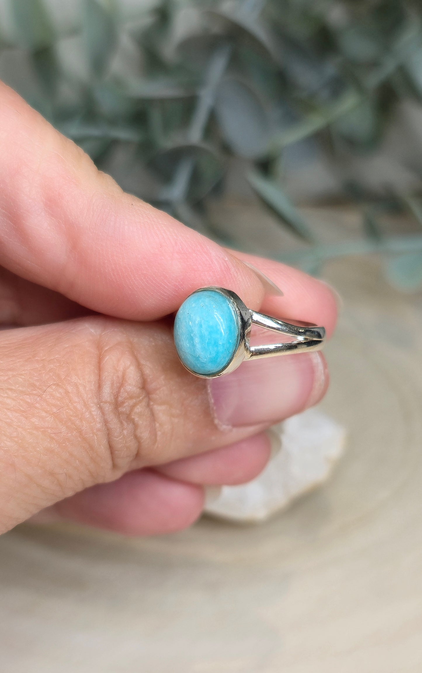 Bague Amazonite