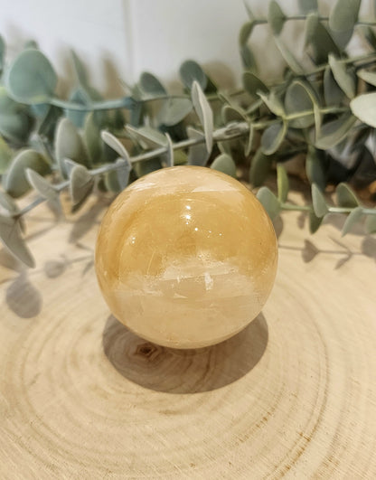 Sphère Calcite miel