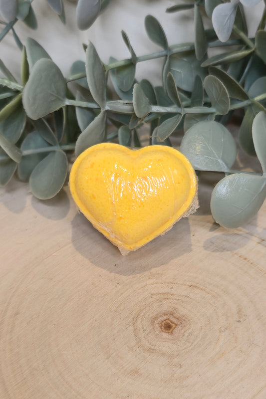 Bombe de bain en coeur - Poire