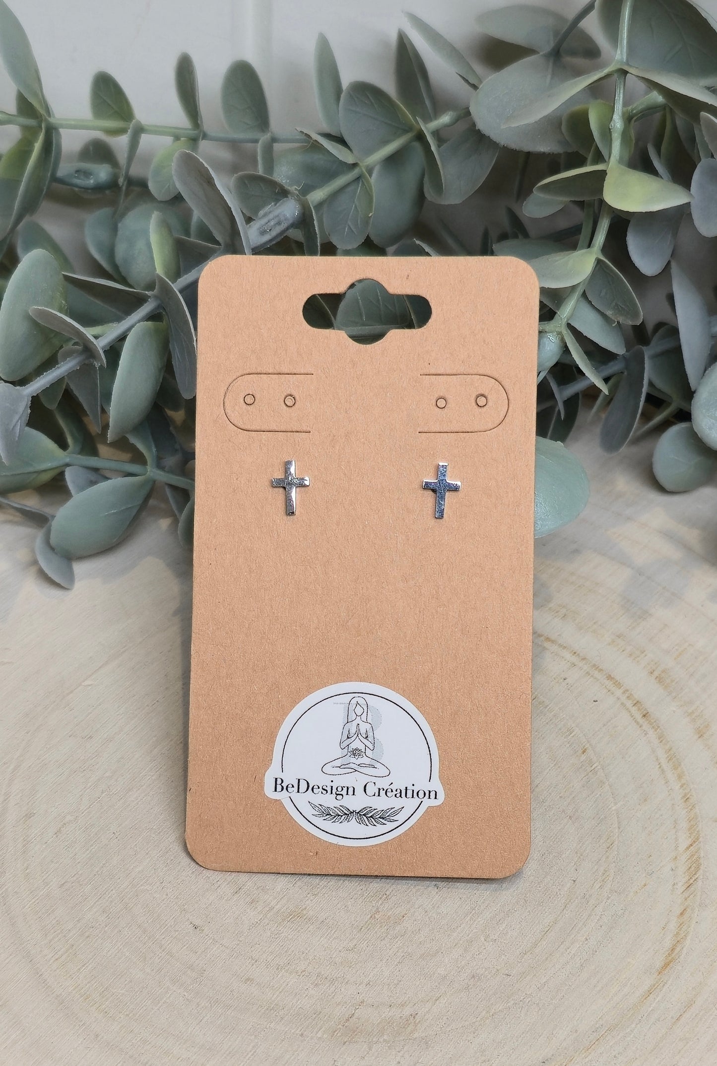 Boucles d’oreilles Croix