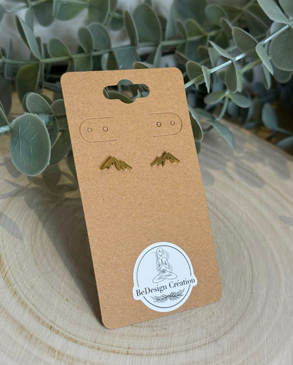 Boucles d’oreilles Montagne gold