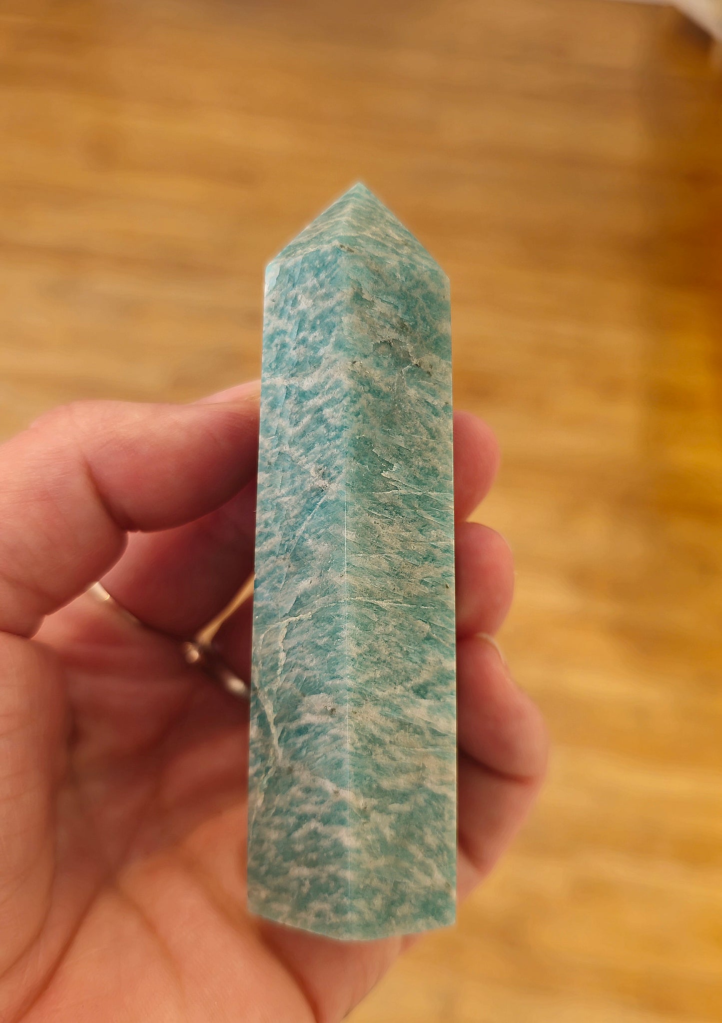 Pointe en Amazonite